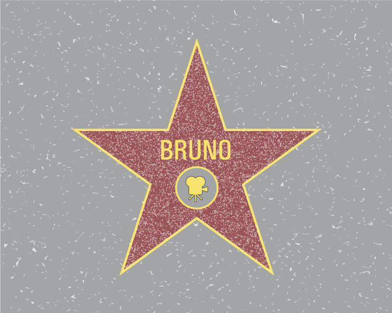 Tappeto vinile con nome riconoscimento delle stelle - TenStickers