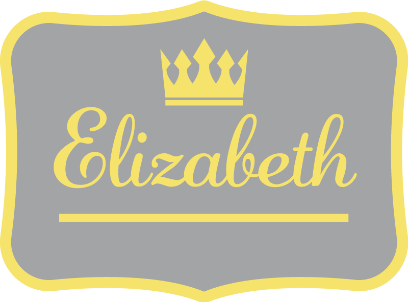 Zerbino pvc corona reale personalizzata - TenStickers