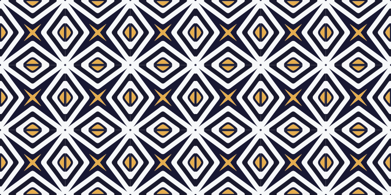 Tappeto vinile geometrico motivo a forma di diamante - TenStickers