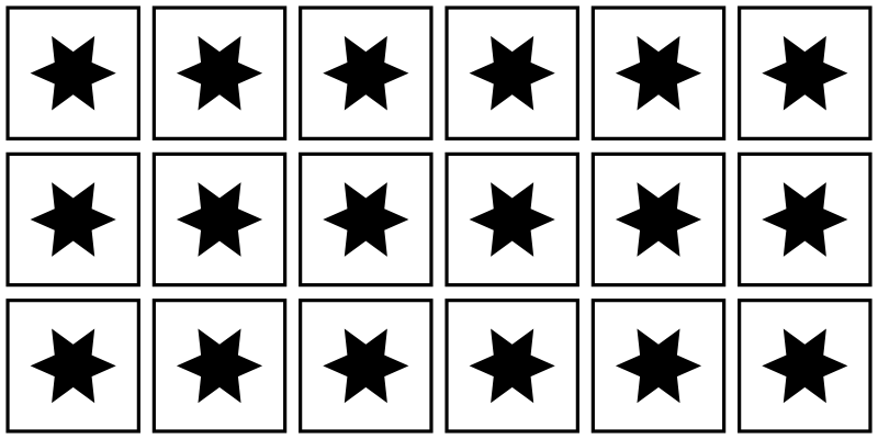 Tappetto vinile stelle motivo in bianco e nero - TenStickers