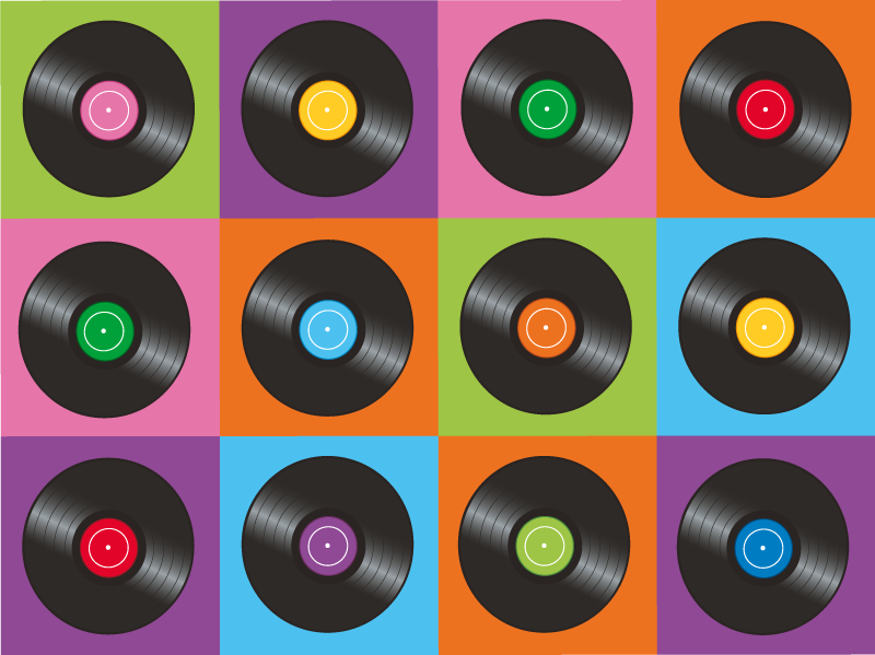 Tappeto in vinile cucina Dischi da cucina - TenStickers