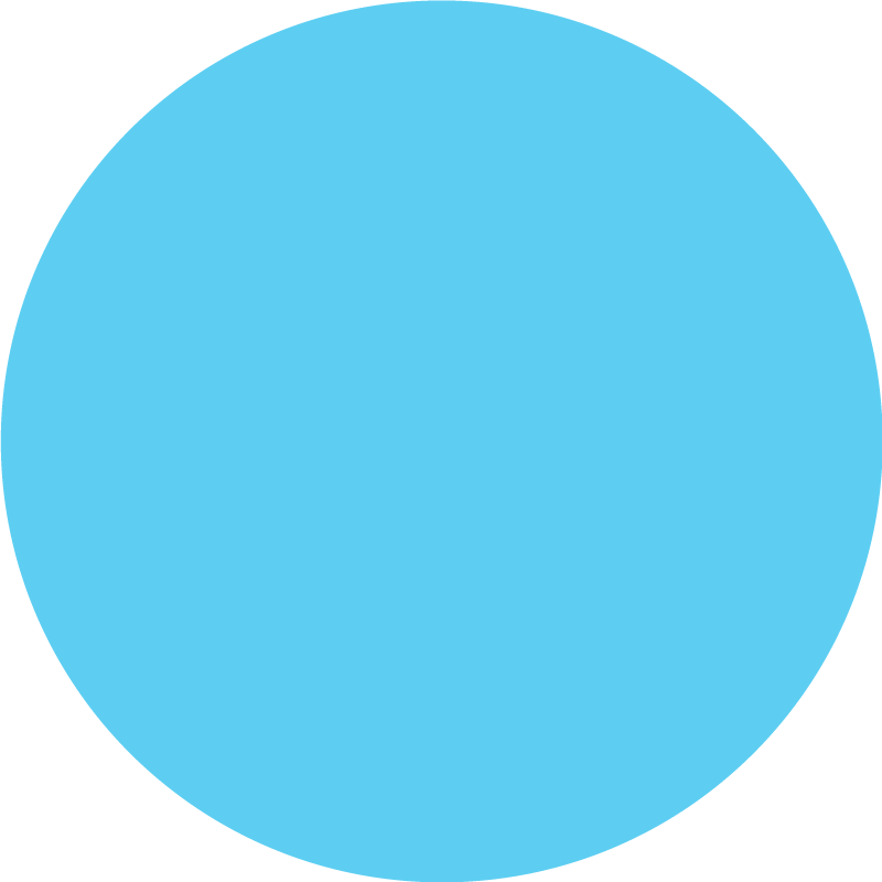 Tappeto vinile blu disegno circolare monocolore - TenStickers