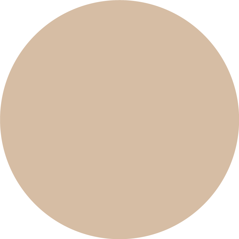 Tappeto vinile rotondo tonalità beige tenue - TenStickers