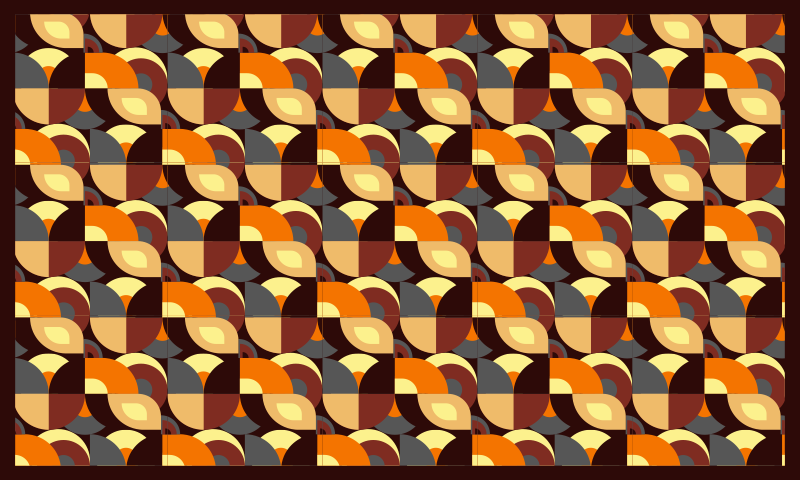 Tappeto in vinile soggiorno forme curve colorate - TenStickers