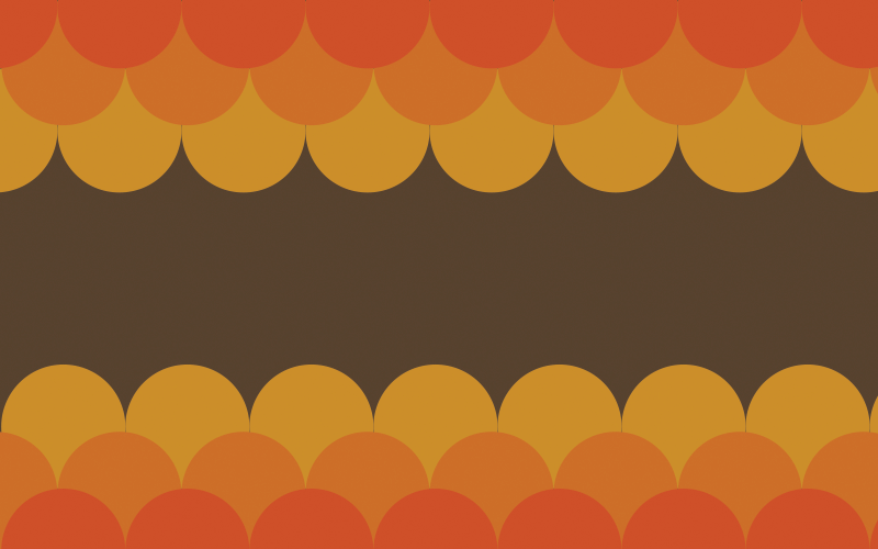 Tappeto vinile vintage strisce ondulate retrò - TenStickers