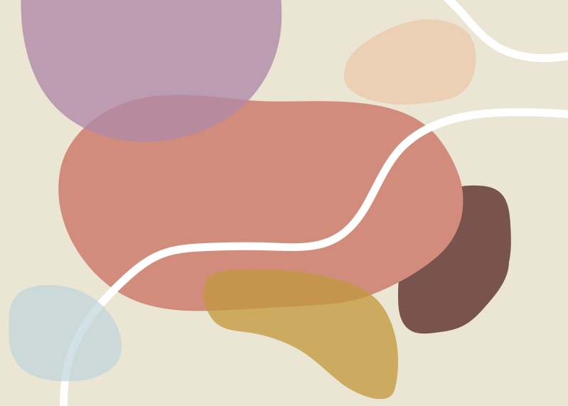 Tappeto vinile moderno forme organiche - TenStickers