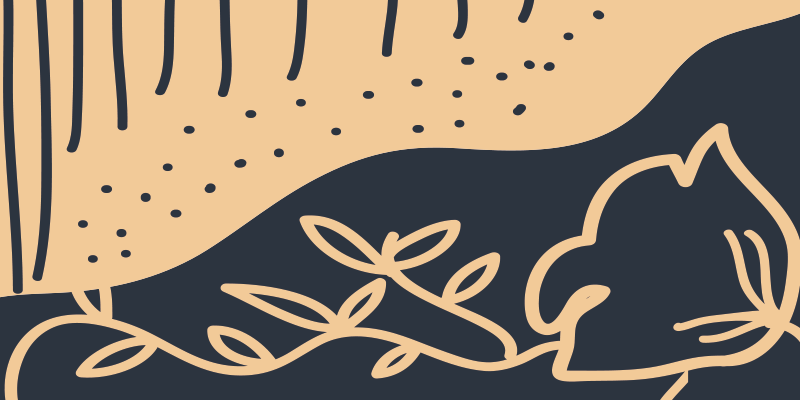 Tappeto vinile natura motivo a foglie beige - TenStickers