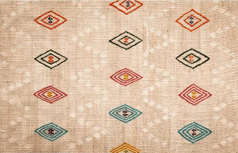 Tappeto vinile piastrelle motivo a diamante vibrante - TenStickers