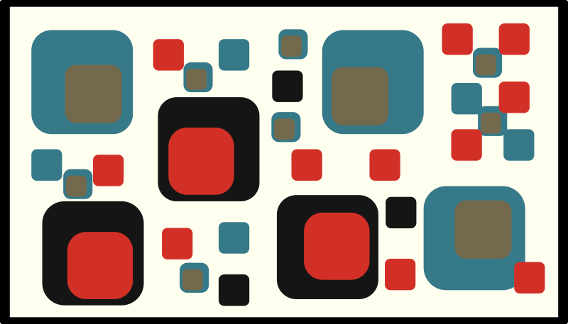 Tappeto in vinile stile geometrico - TenStickers