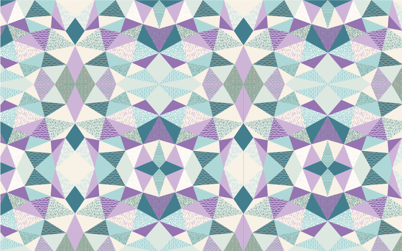 Tappeto vinile geometrico geometria colorata - TenStickers