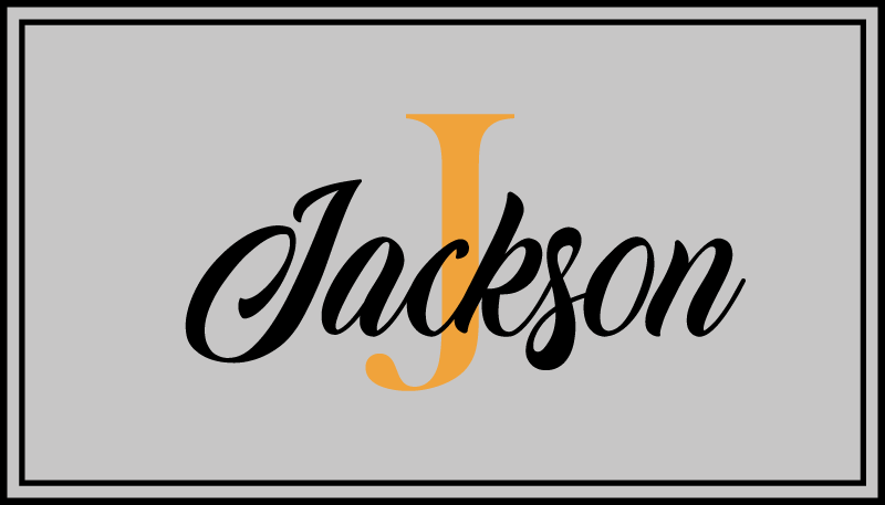 Tappeto vinile con nome e iniziali personalizzate - TenStickers