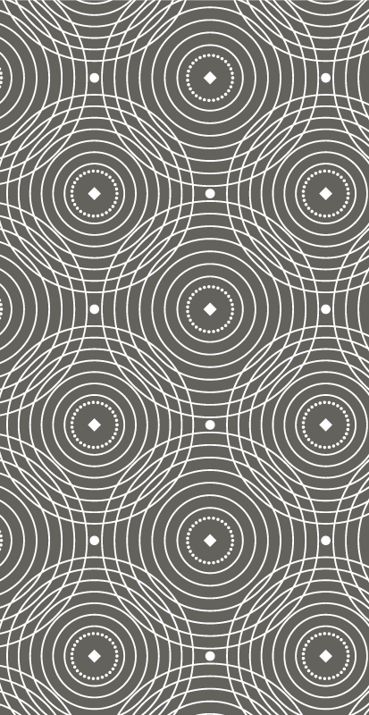 Tappeto vinile geometrico strisce circolari - TenStickers