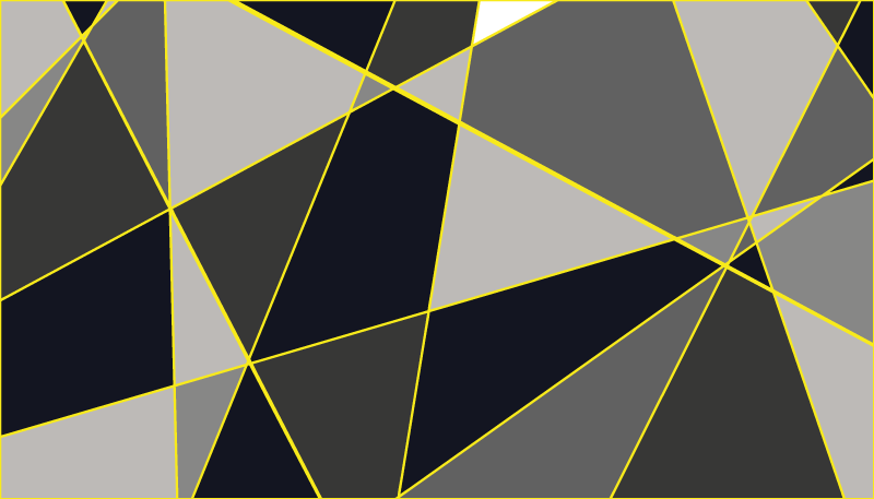 Tappeto vinile geometrico linee triangolari grigie - TenStickers