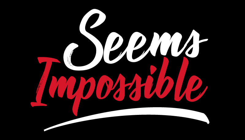 Tappeto vinile frase sembra impossibile - TenStickers