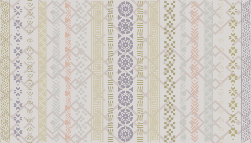 Tappeto pvc cucina motivo geometrico - TenStickers