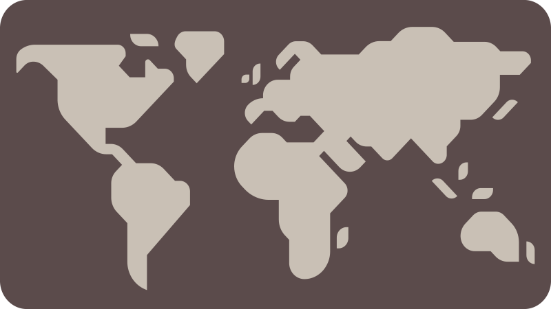 Tappeto vinile mappamondo motivo beige e grigio - TenStickers