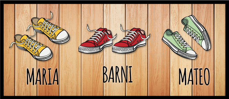 Zerbino pvc esposizione di scarpe personalizzate - TenStickers
