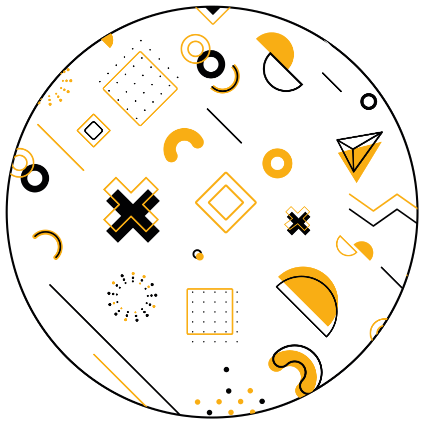 Tappeto vinile geometrico forme matematiche moderne - TenStickers