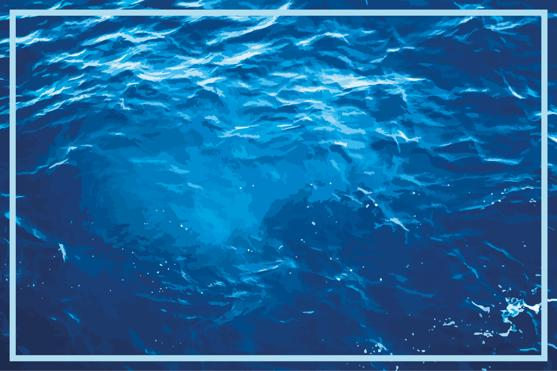 Tappeti vinile motivi onde oceaniche realistiche - TenStickers