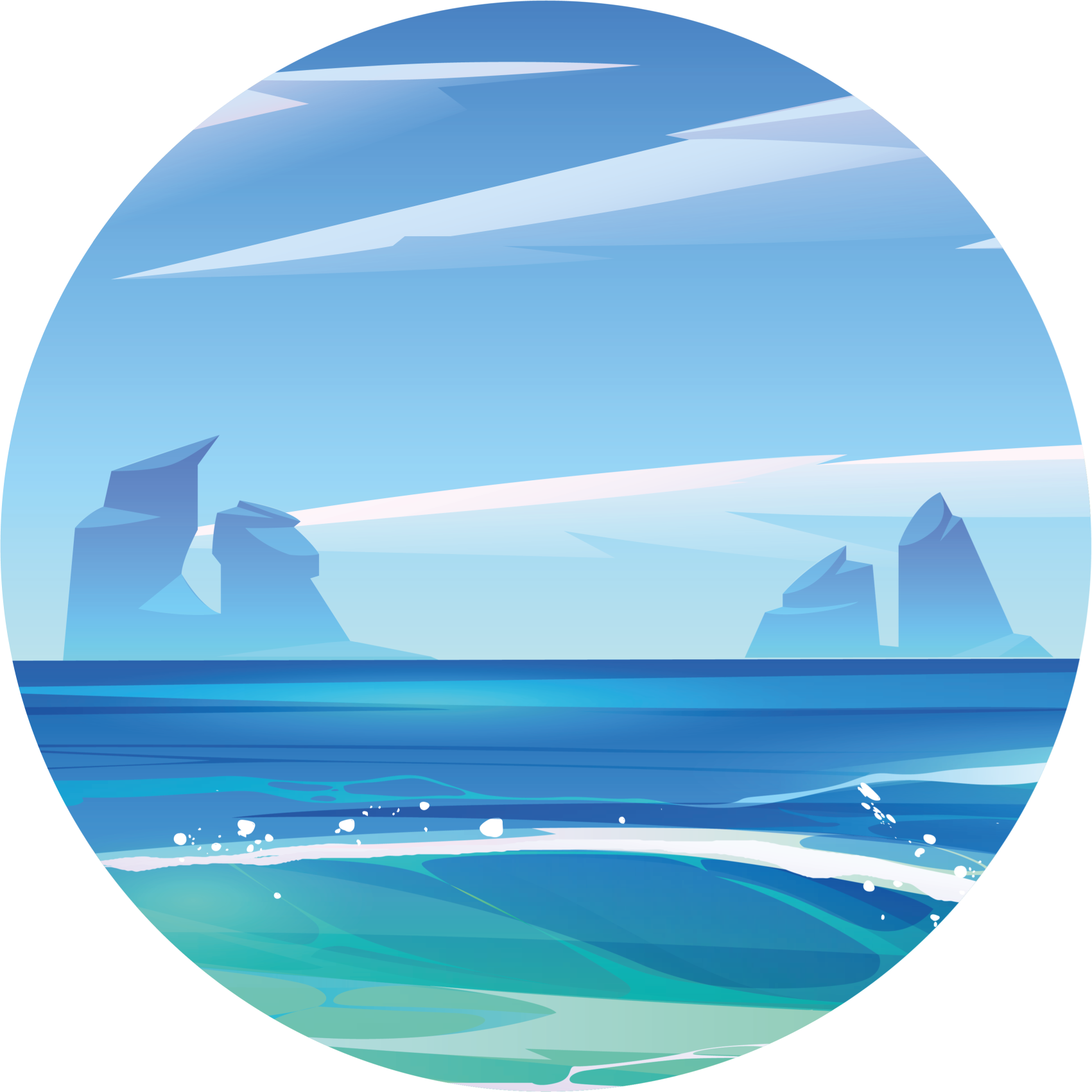 Tappeto vinile natura serenità costiera - TenStickers