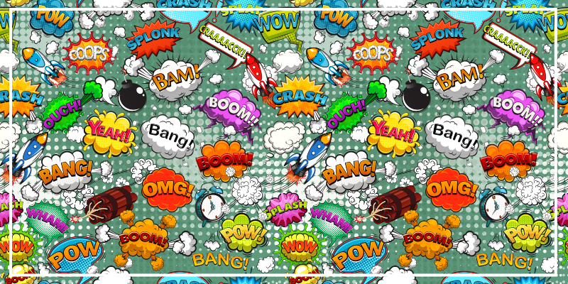 Tappeto vinile per ragazzi effetti audio comici - TenStickers