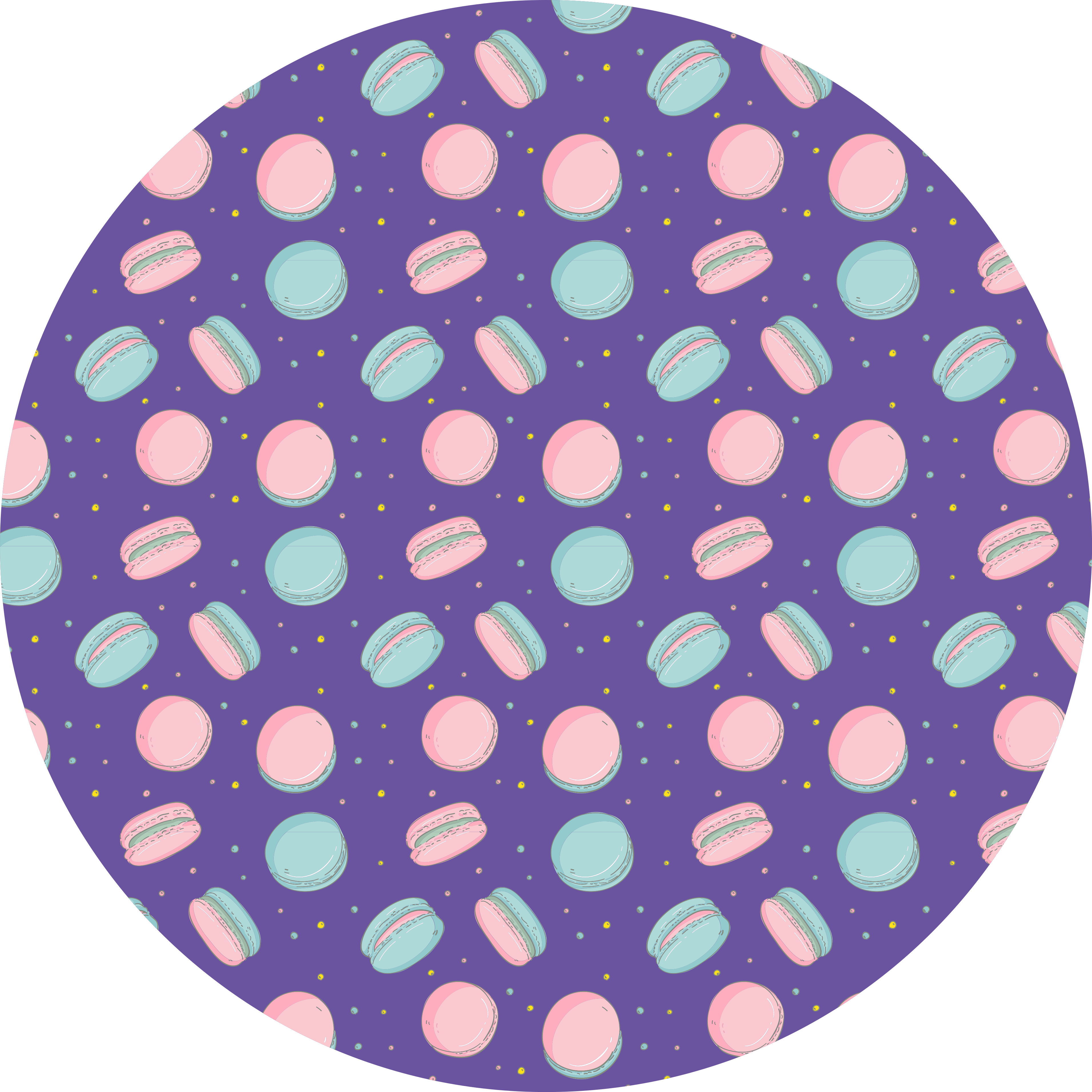 Tappeto vinile per bambini modello di macaron colorato - TenStickers