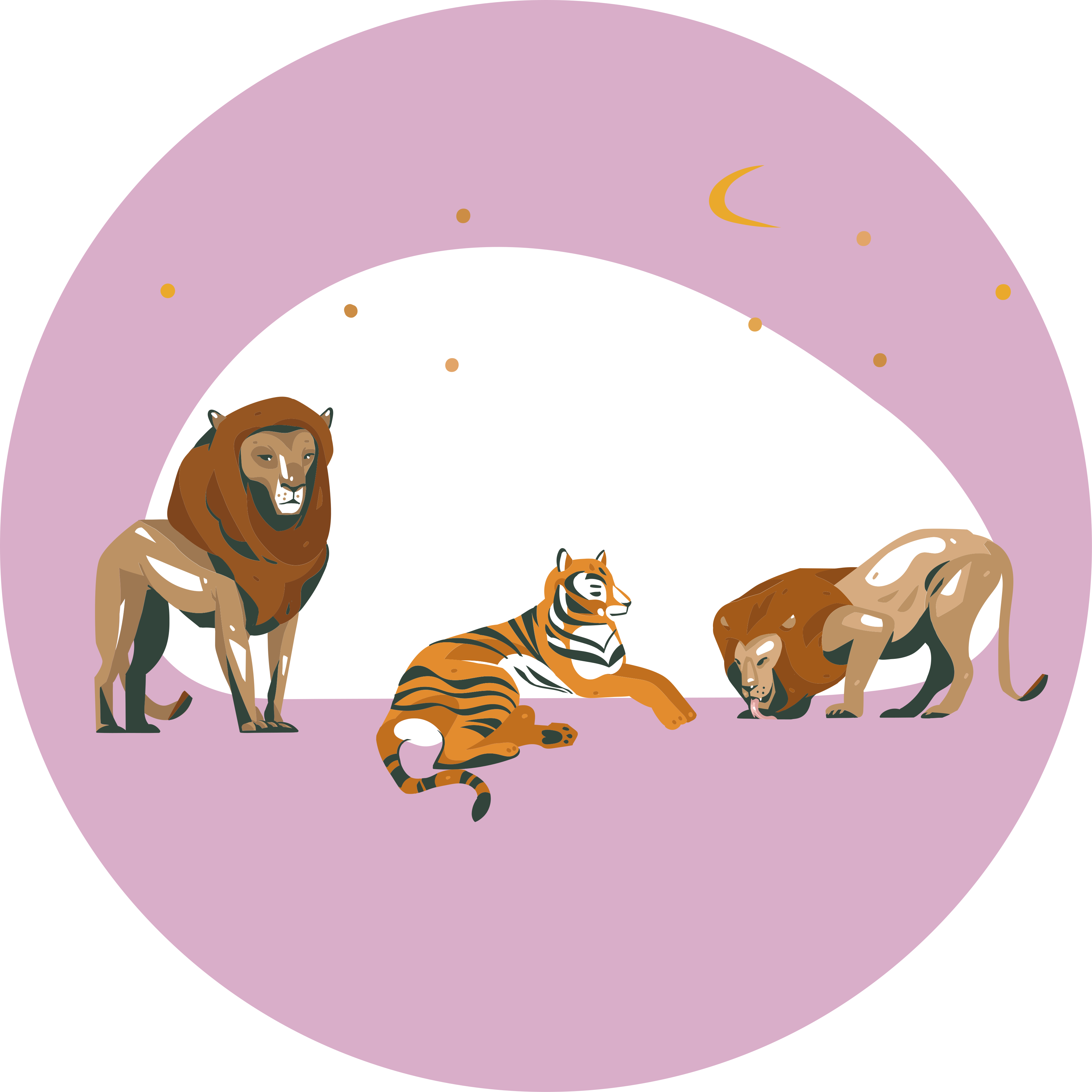 Tappeto vinile animali safari creature selvatiche - TenStickers