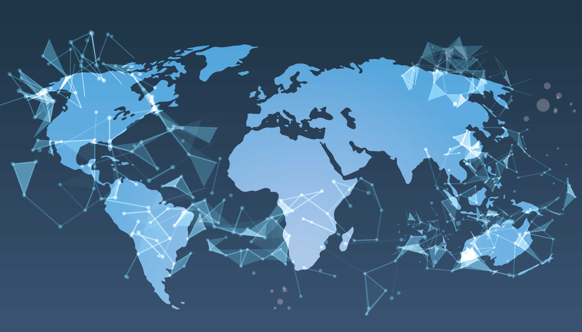 Tappeto vinile mappamondo mappa del mondo geometrica - TenStickers