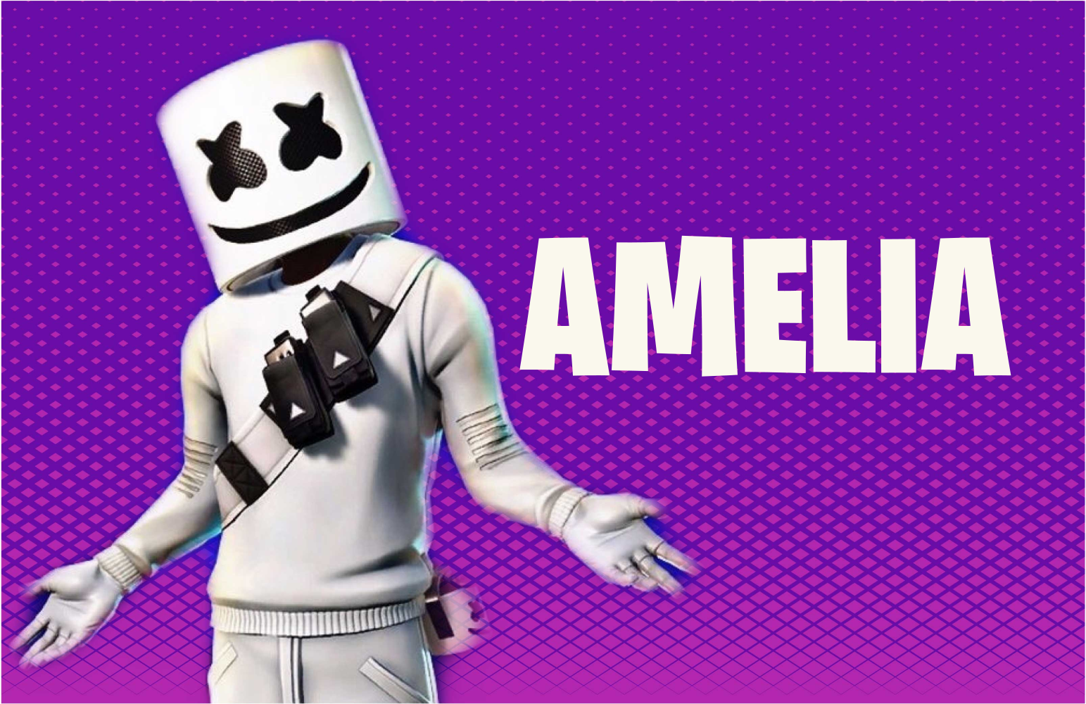 Tappeto vinile per ragazzi figura di dj con nome - TenStickers