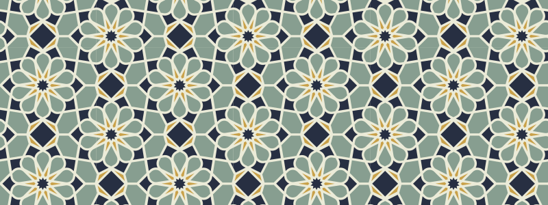 Tappeto vinile mosaico motivo geometrico sofisticato - TenStickers