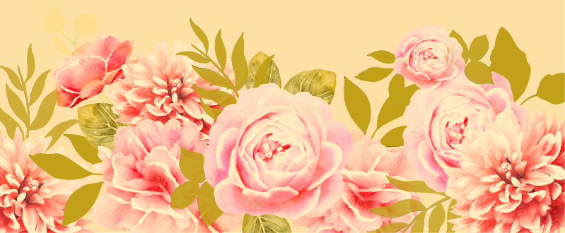 Tappeto vinile fiori eleganza floreale in fiore - TenStickers