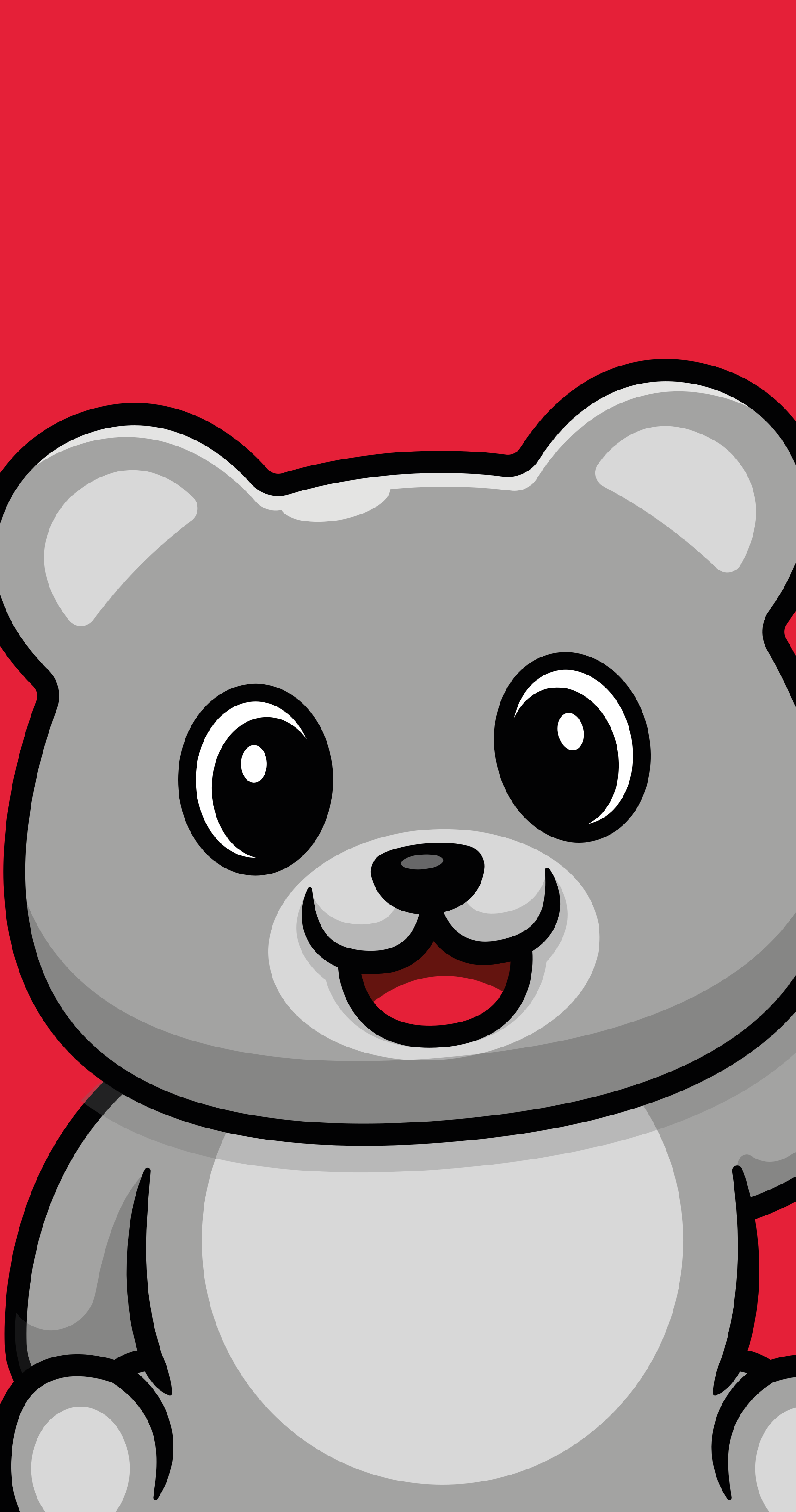 Tappeto vinile per bambini faccia d'orso allegra - TenStickers