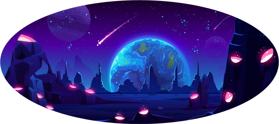 Tappetto vinile stelle avventura galattica - TenStickers