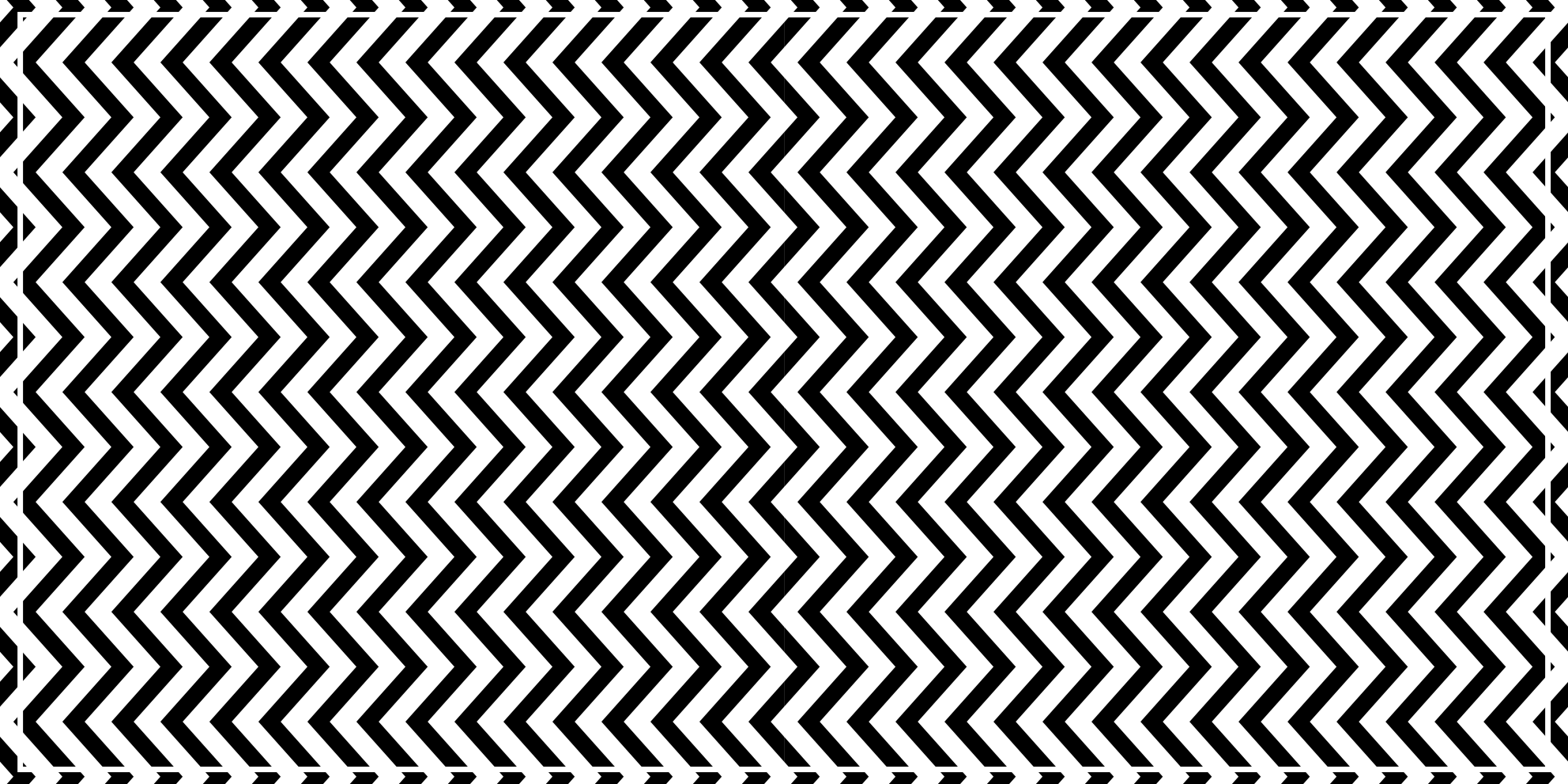 Tappeto vinile geometrico chevron bianco e nero - TenStickers