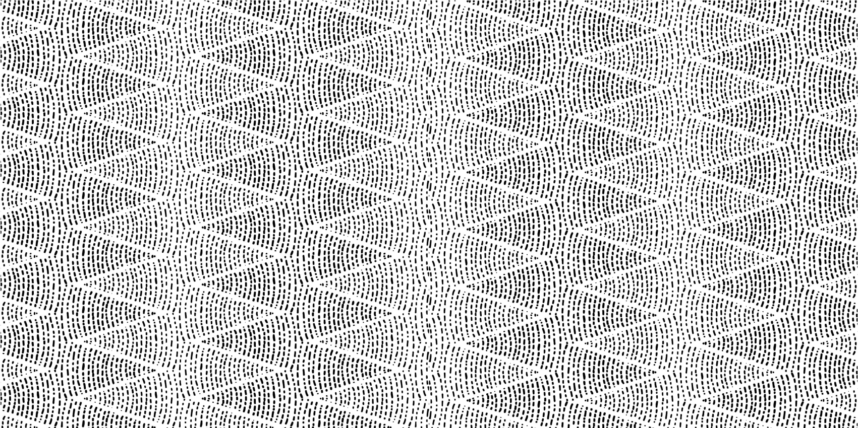 Tappeto vinile nordico onde nere triangolari - TenStickers