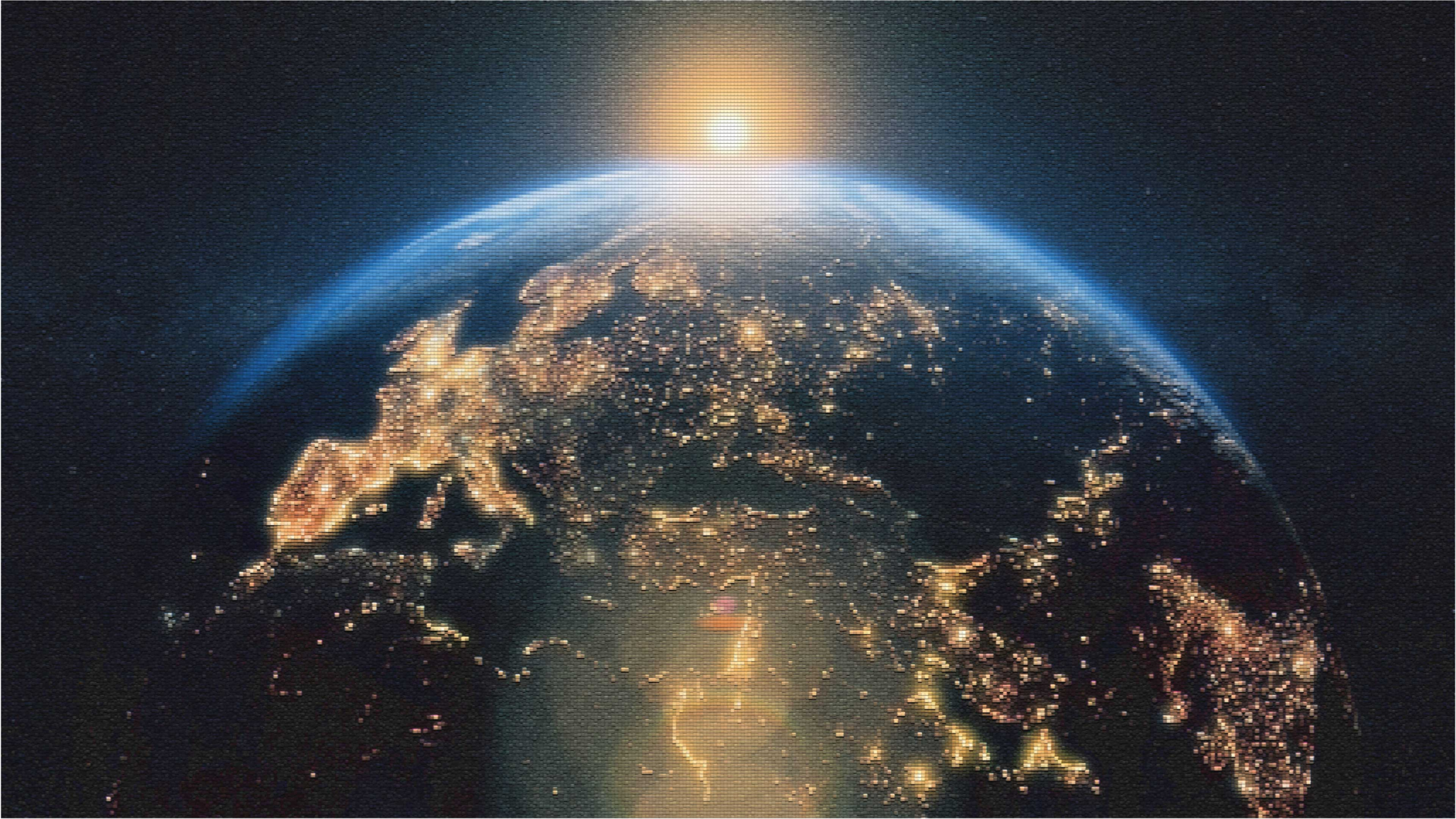 Tappeto vinile mappamondo la terra dall'alto - TenStickers