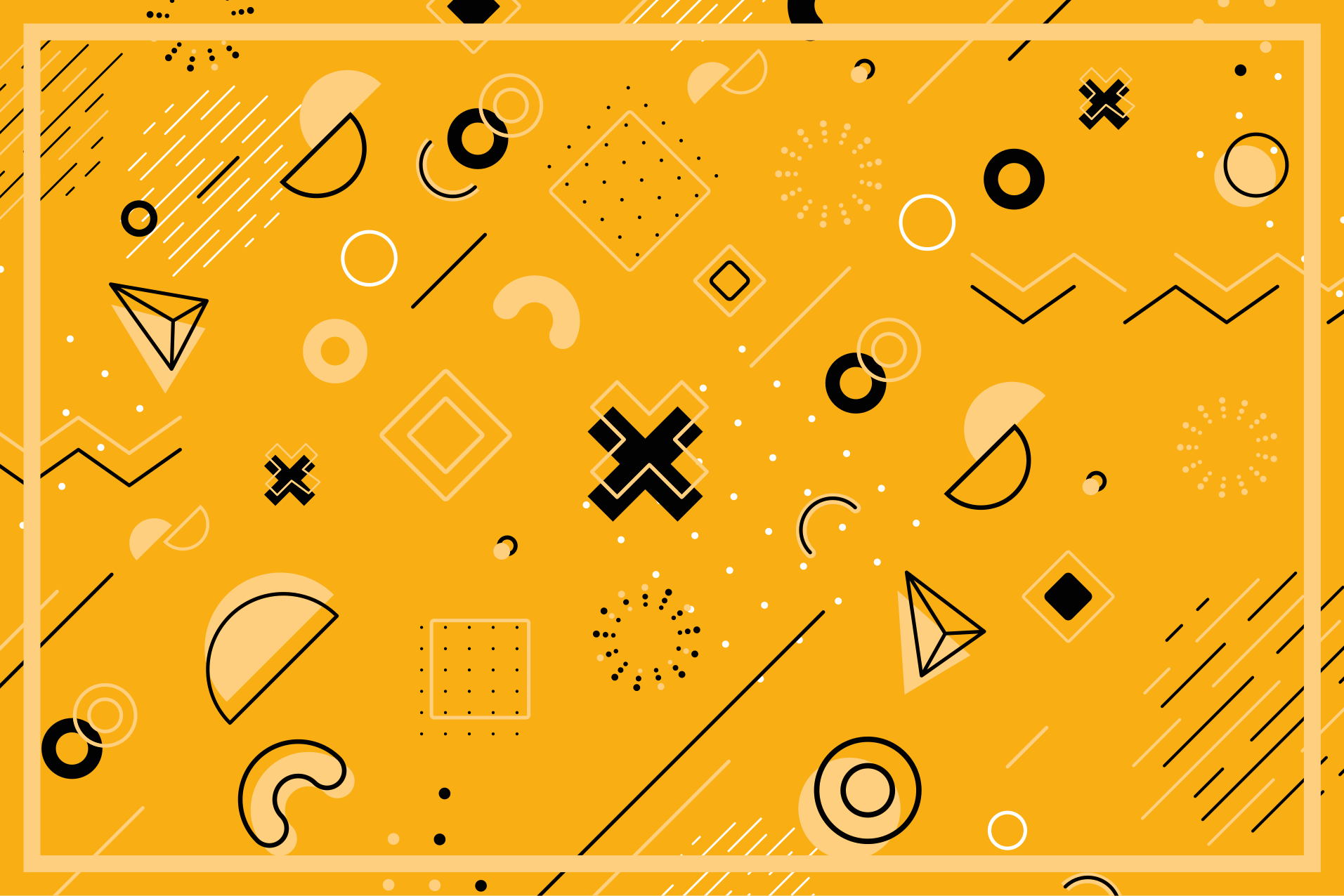 Tappeto vinile geometrico modello di forme astratte - TenStickers