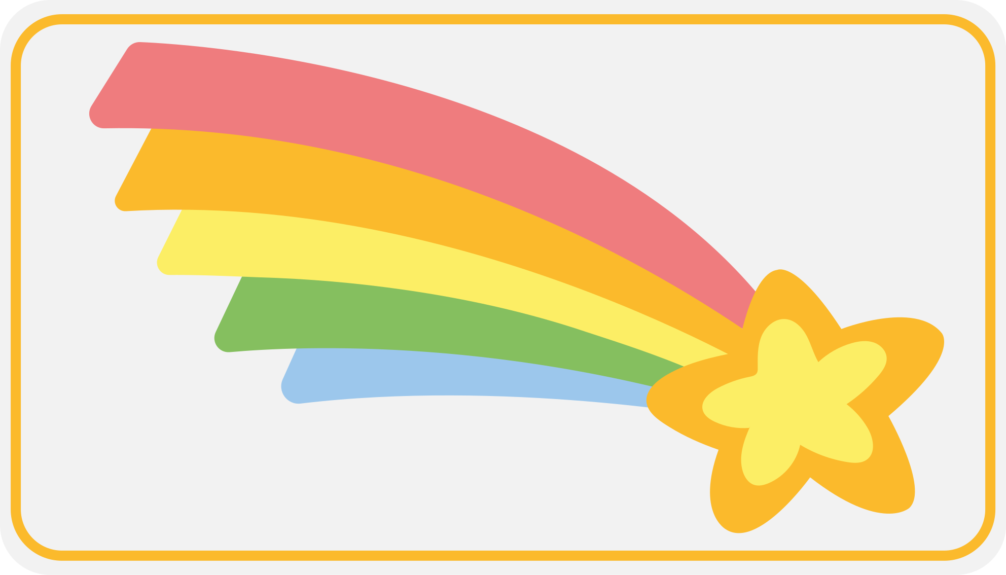 Tappeto vinile per bambini motivo a stella arcobaleno - TenStickers