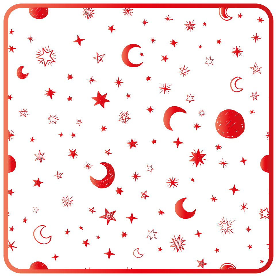 Tappetto vinile stelle elementi celestiali - TenStickers