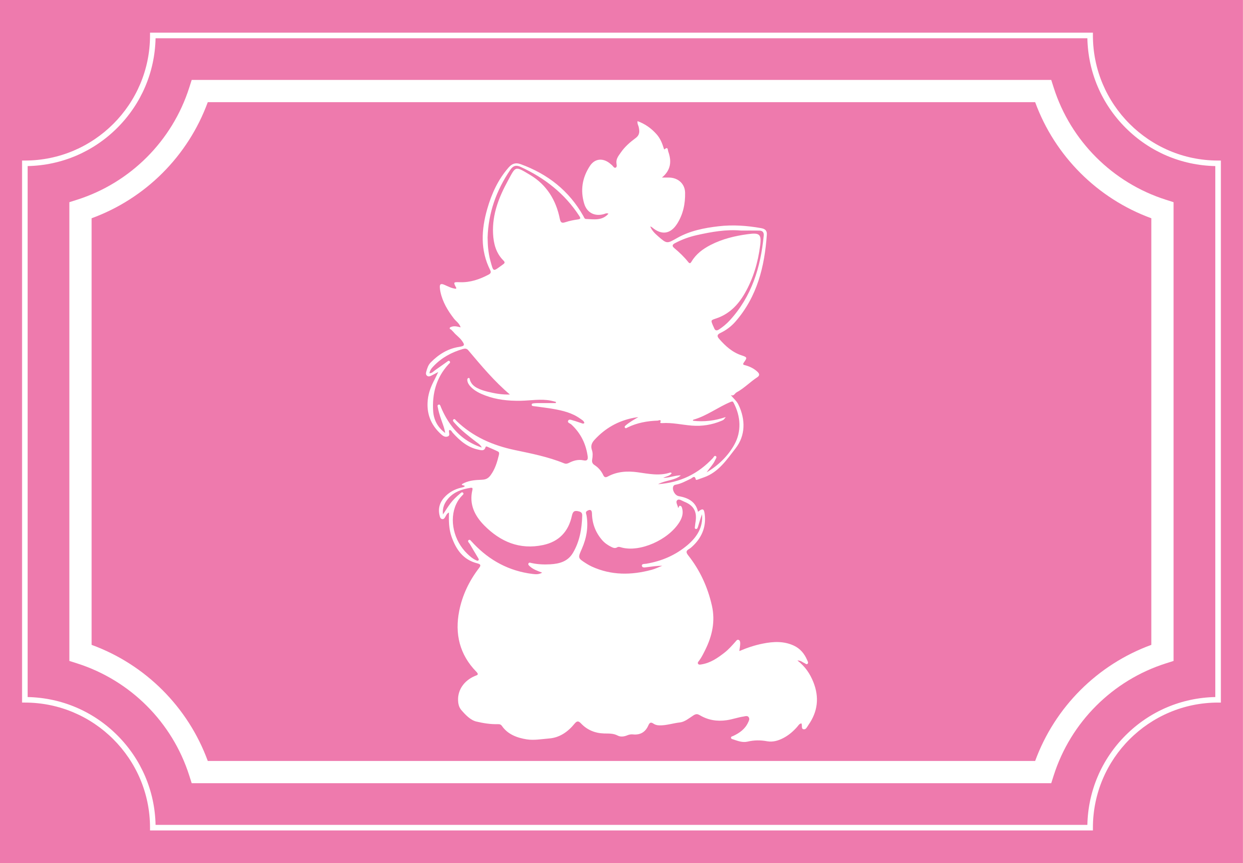 Tappeto vinile per bambini sagoma di gatto carino - TenStickers