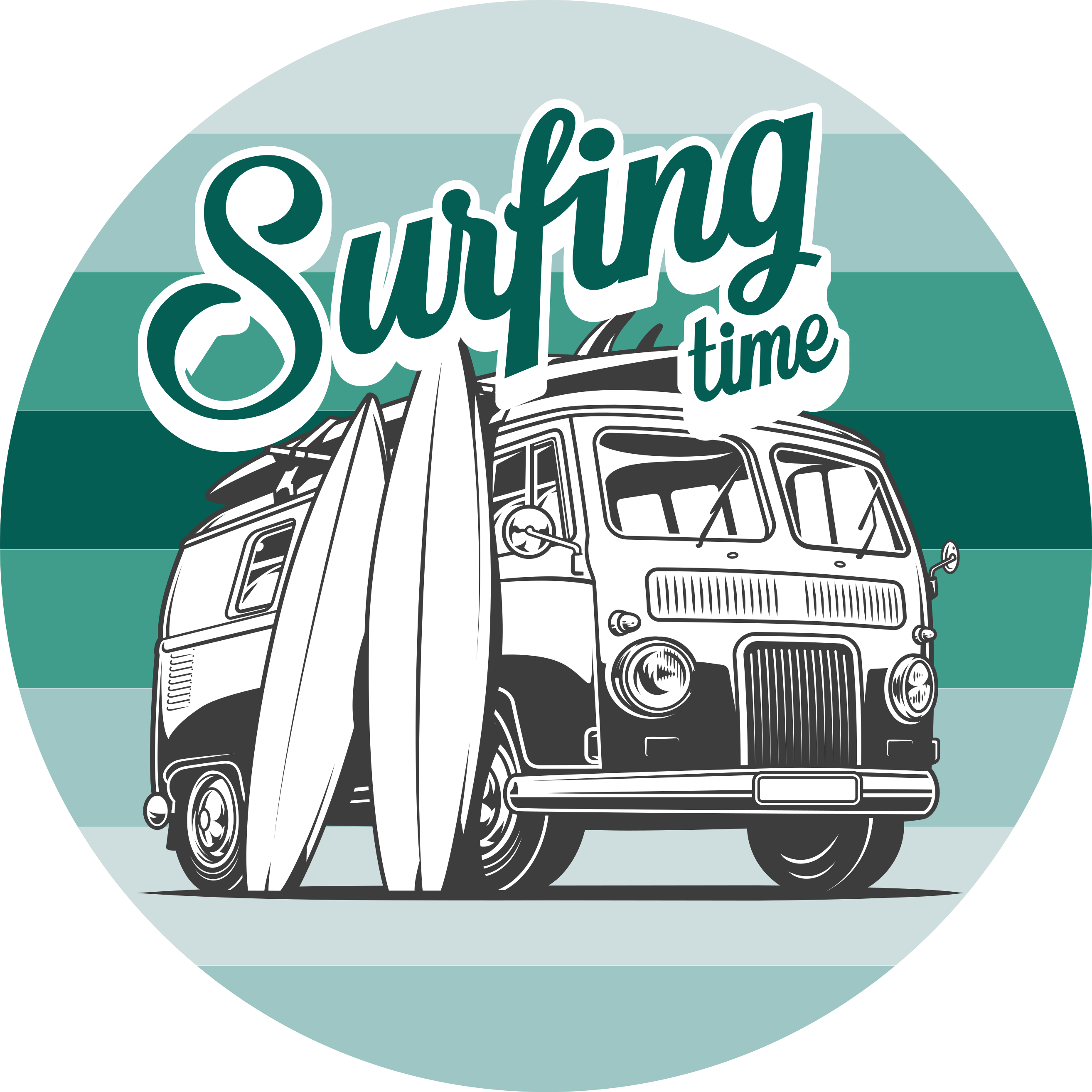 Tappeto vinile per ragazzi avventura di surf - TenStickers