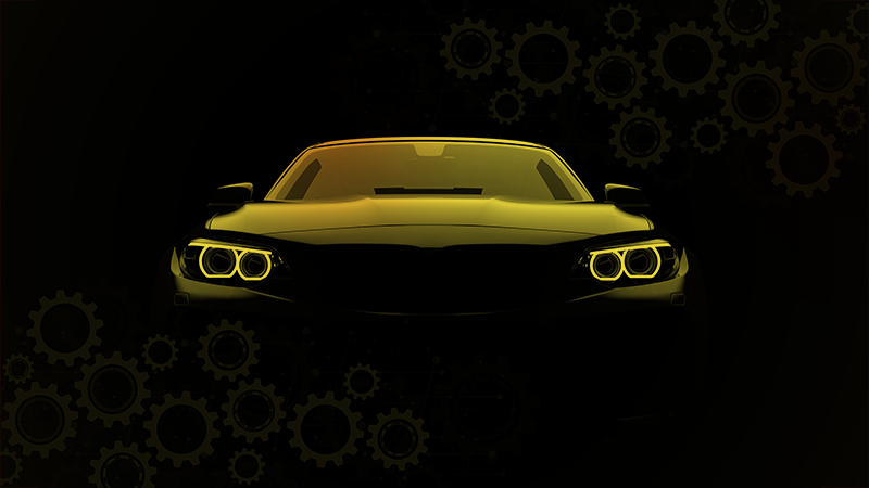 Tappeto vinile per ragazzi sagoma di auto sportiva - TenStickers