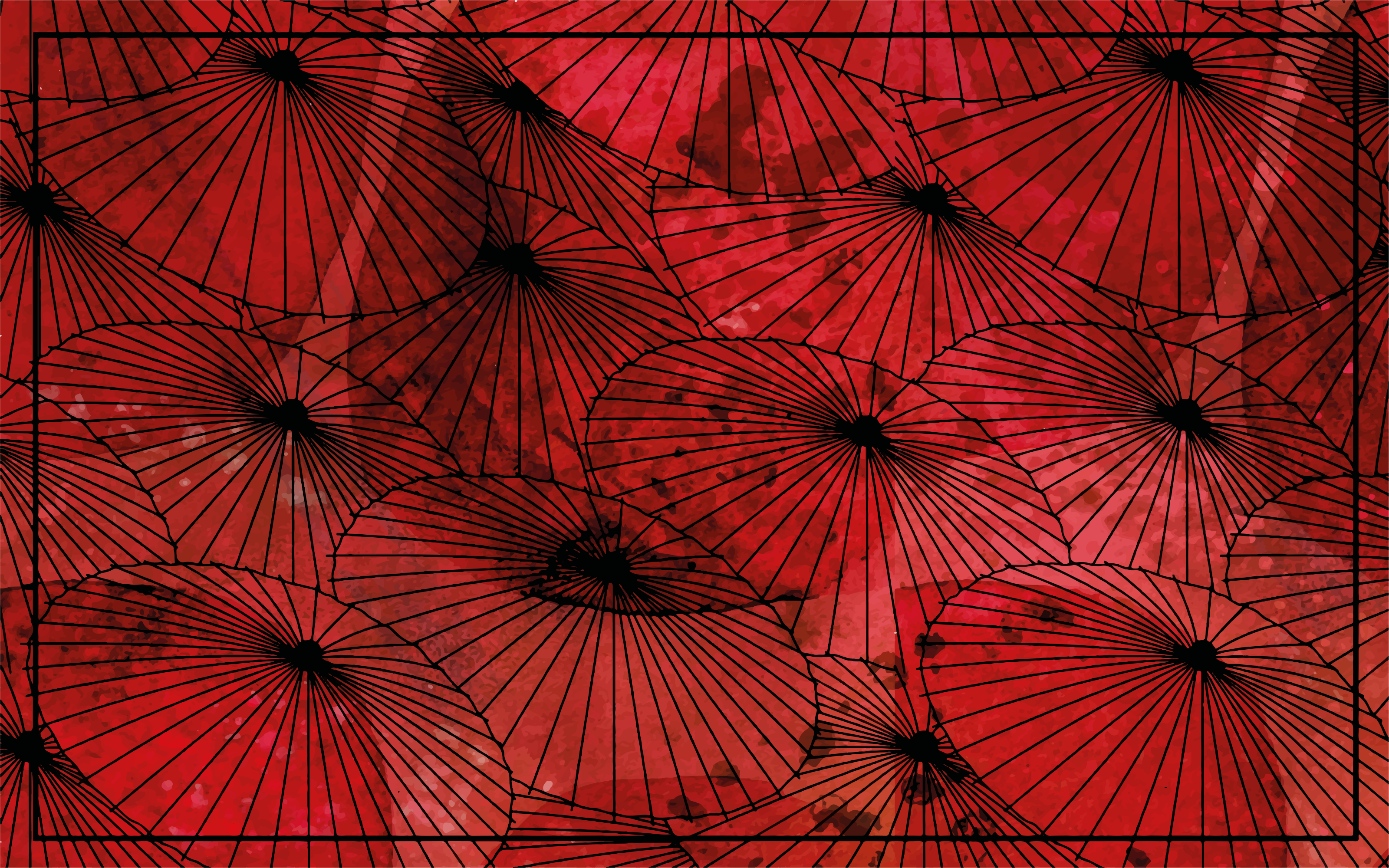 Tappeto vinile motivi trama rossa modellata - TenStickers