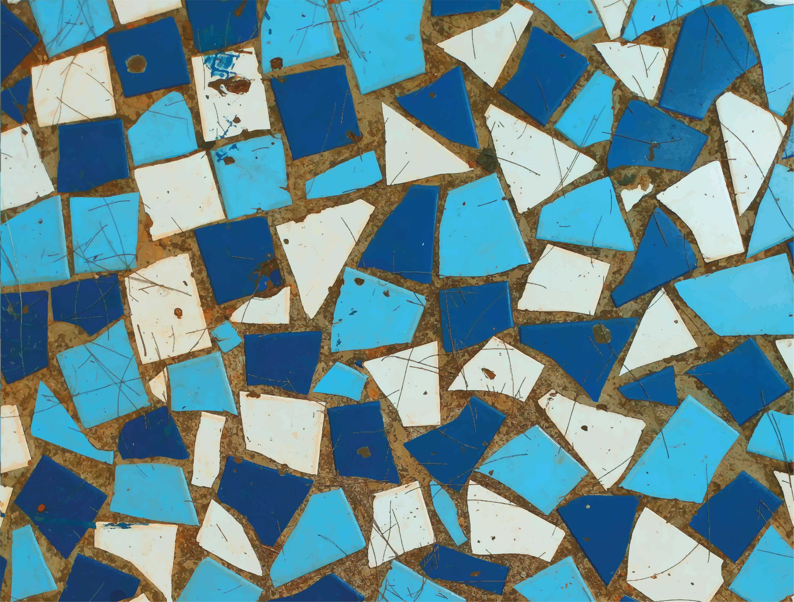 Tappeto vinile mosaico disposizioni a mosaico - TenStickers