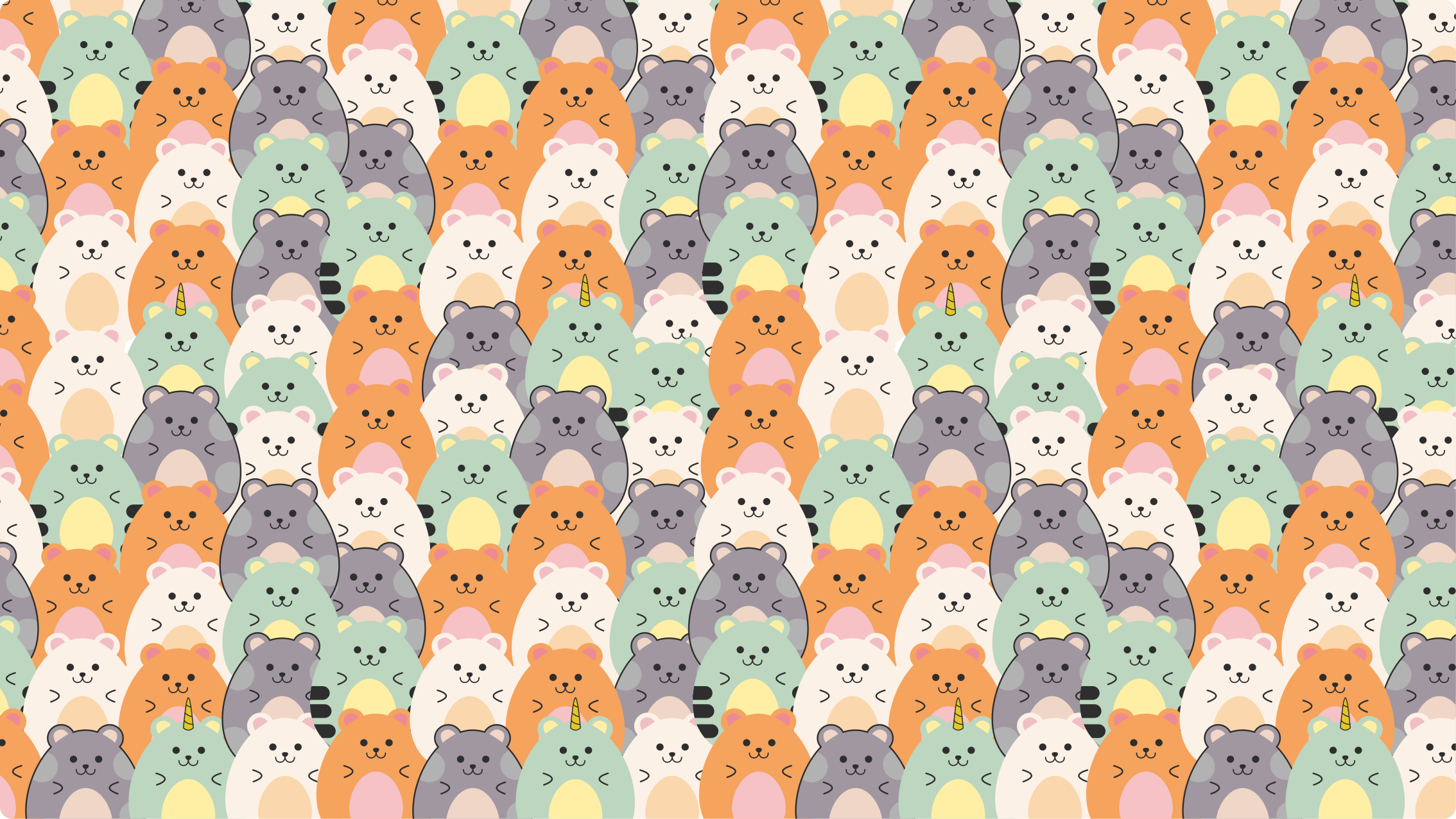 Zerbino pvc adorabili espressioni di animali - TenStickers