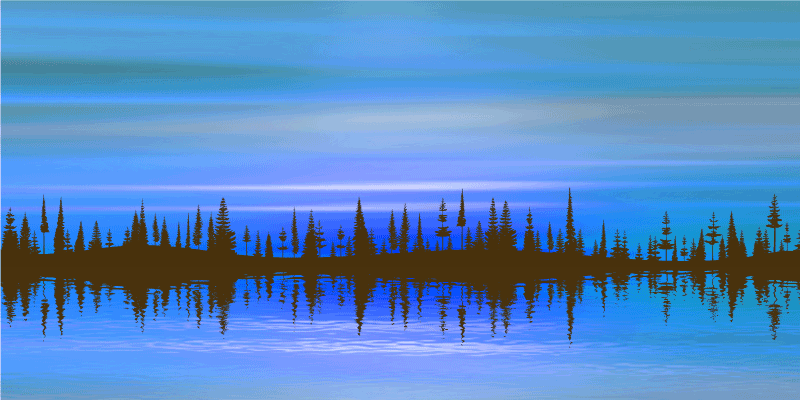 Tappeto vinile natura miscela di paesaggi astratti - TenStickers