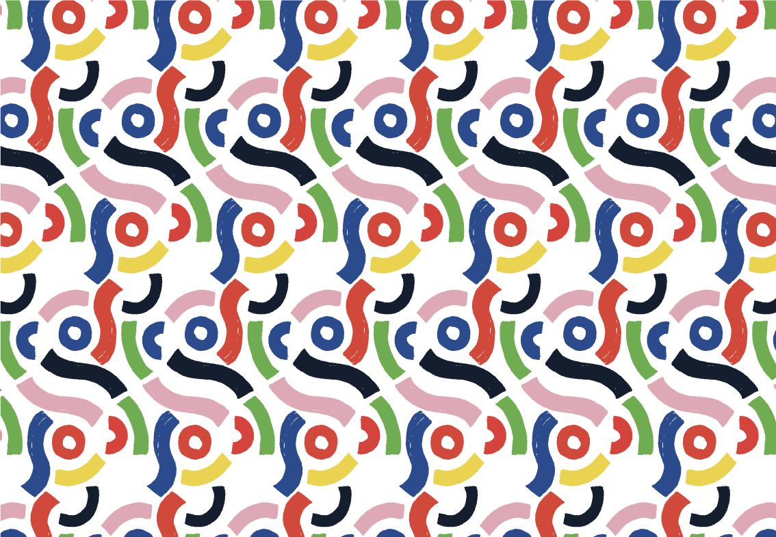 Tappeto vinile mosaico forme geometriche vivaci - TenStickers