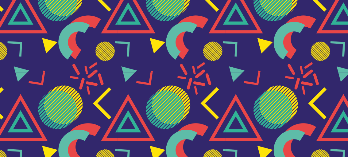 Tappeto vinile geometrico motivi geometrici vivaci - TenStickers