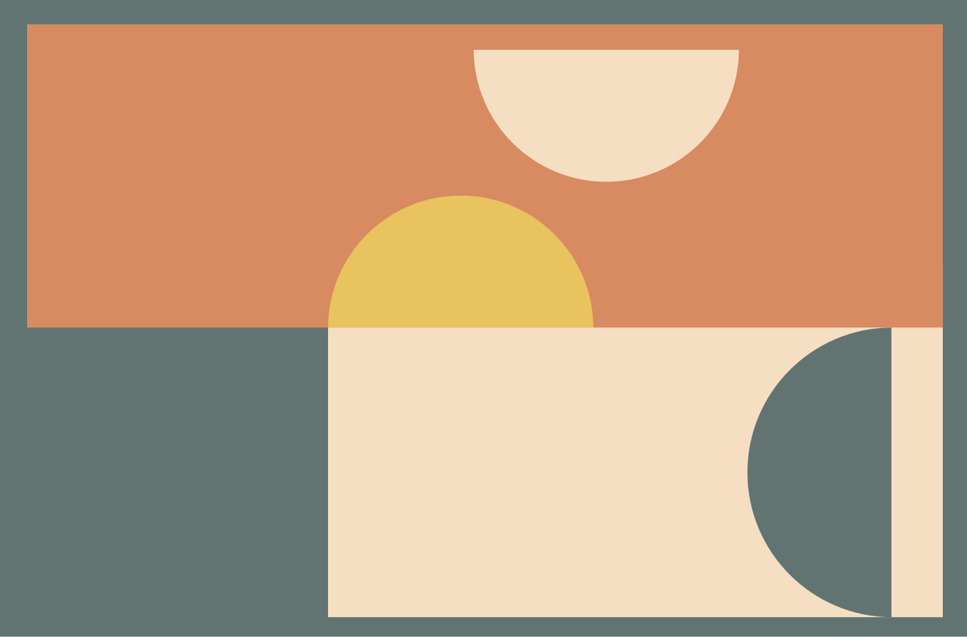 Tappeto vinile moderno cerchi e rettangoli - TenStickers