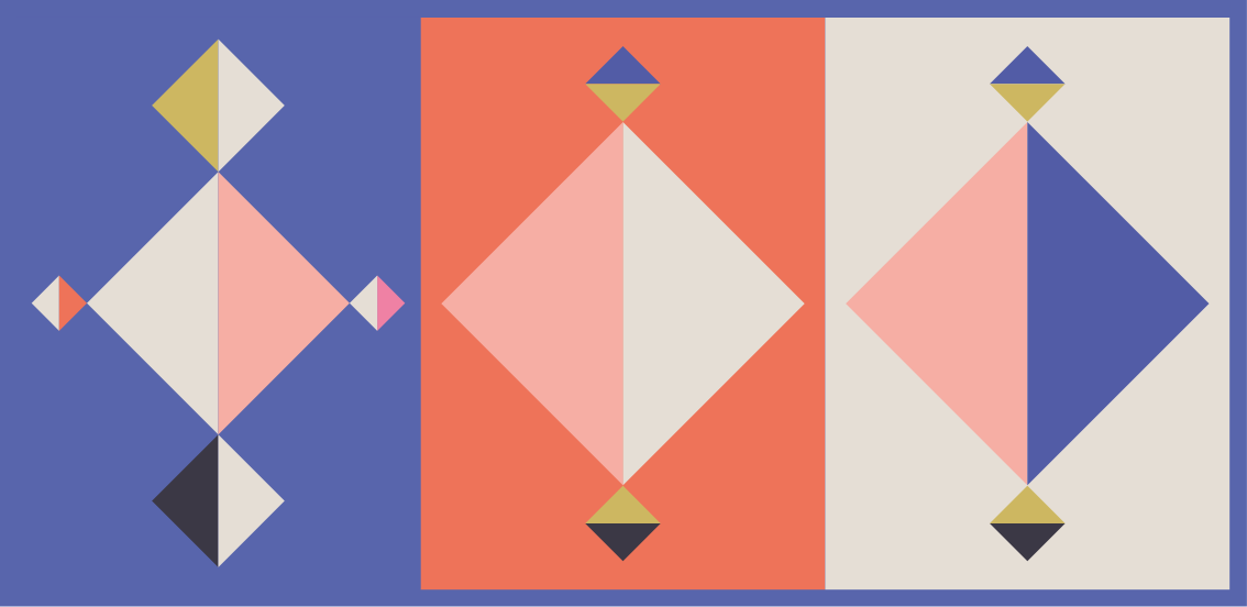 Tappeto vinile geometrico forme moderne astratte - TenStickers